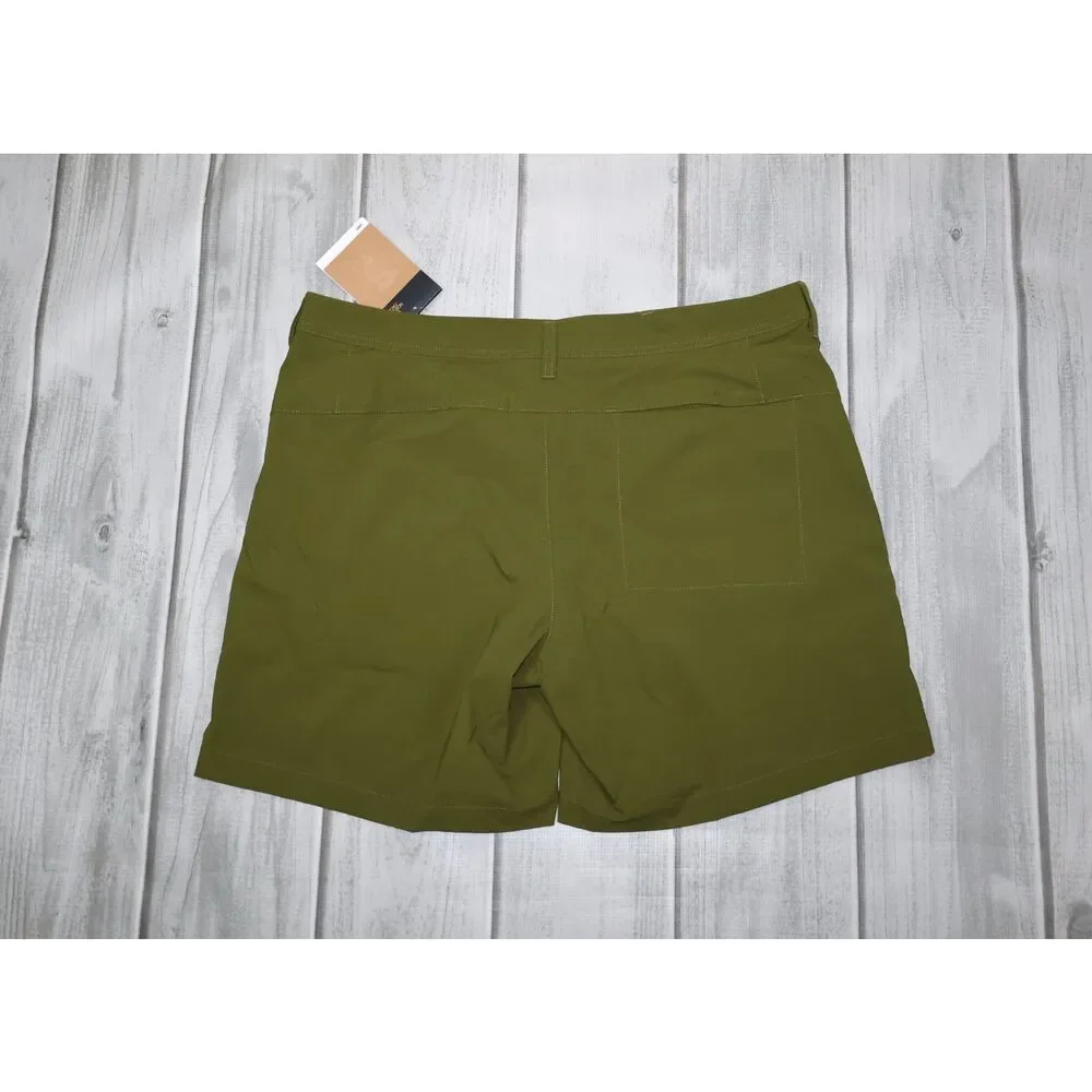NEW The North Face Basin Shorts 7in Inseam Olive Green Mens Sz 36 Active Outdoor